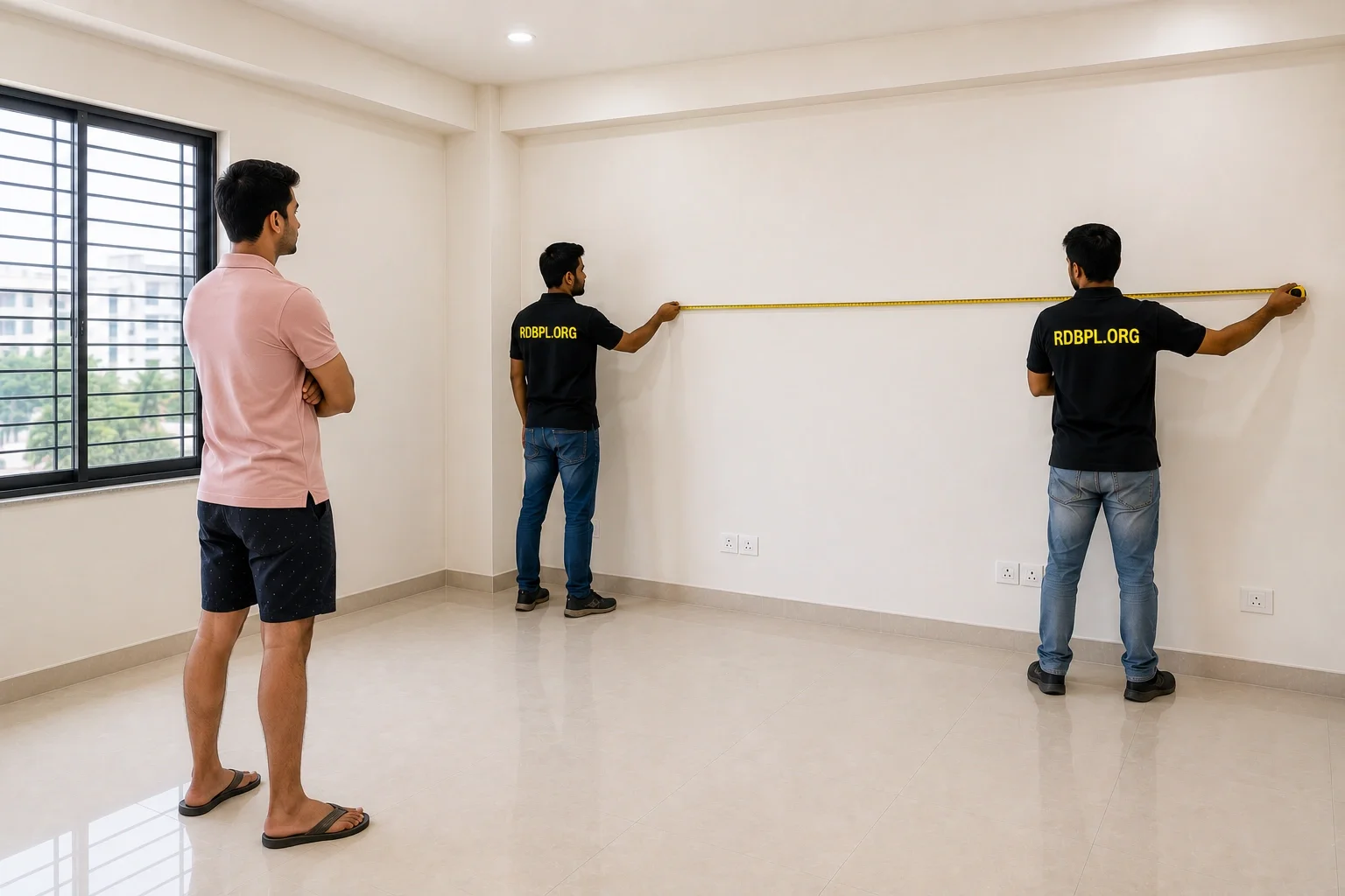 Site inspection and measurement for carpenter wooden work in Shaheed Path Lucknow