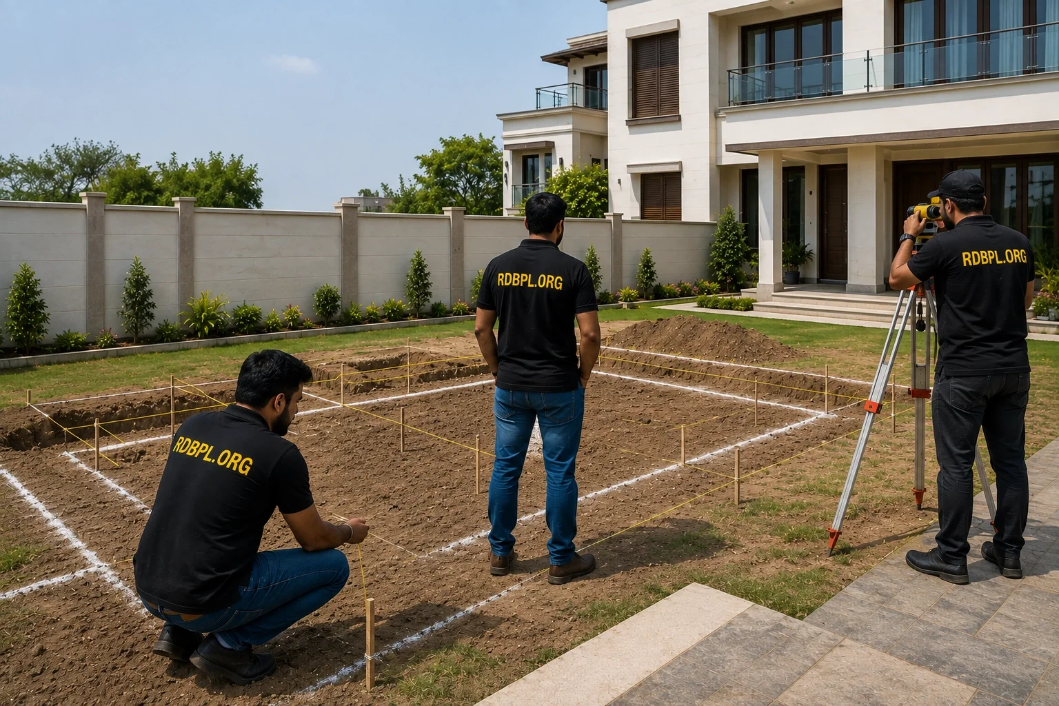 Swimming pool site inspection and measurement planning