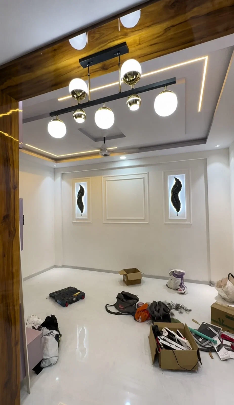 Electrical renovation and rewiring work in Shaheed Path Lucknow home