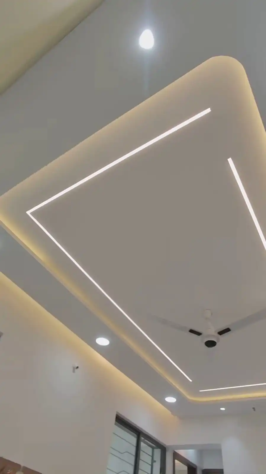 Cove lighting ceiling design in Lucknow residential home