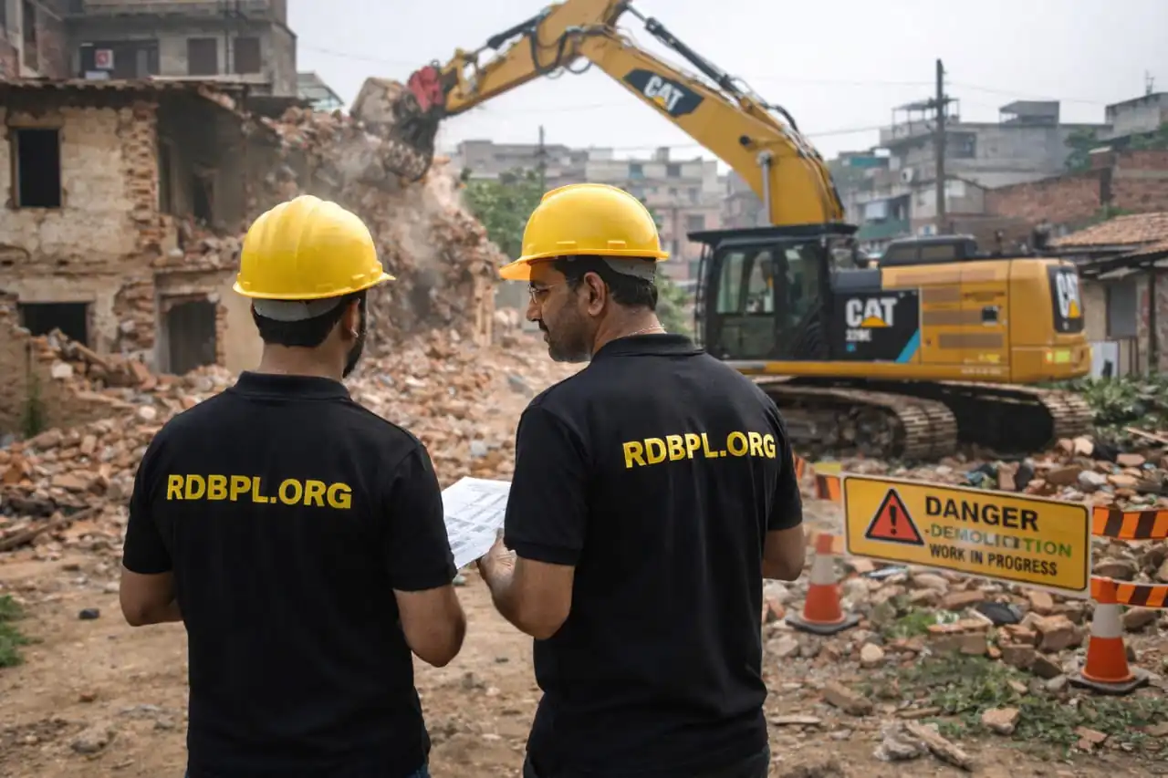 Debris removal and site clearance service in Lucknow after demolition