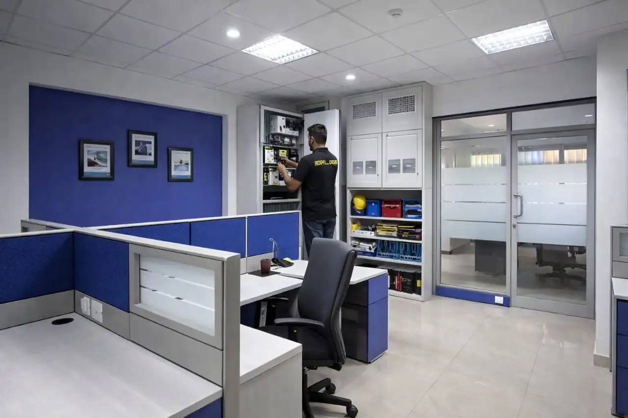 Commercial electrical installation service in Lucknow for offices and shops
