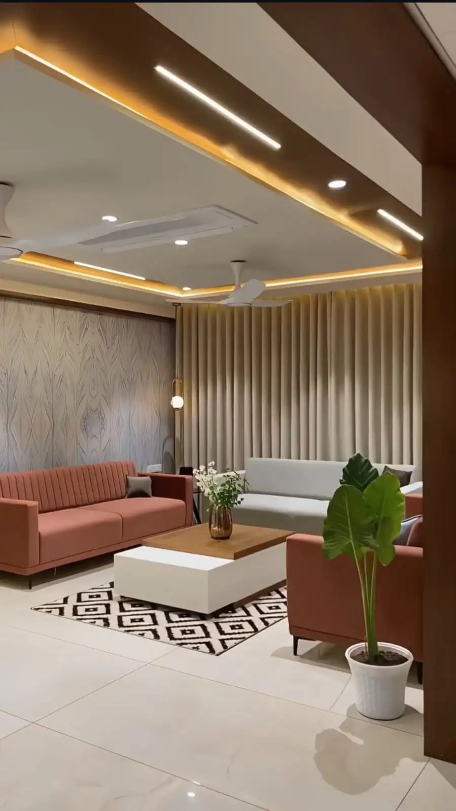 False ceiling and lighting design interior work in Lucknow