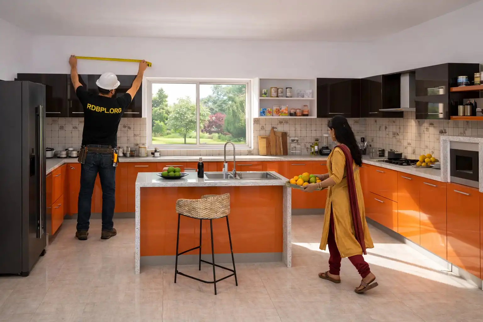 Custom modular kitchen design service in Lucknow with premium cabinets and storage