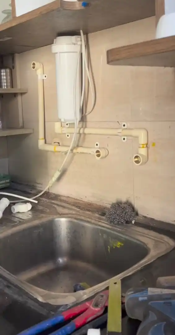 Overhead water tank and motor installation in Lucknow