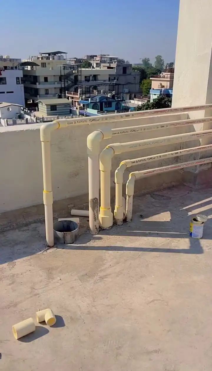 Final plumbing inspection and testing in Lucknow by RDBPL