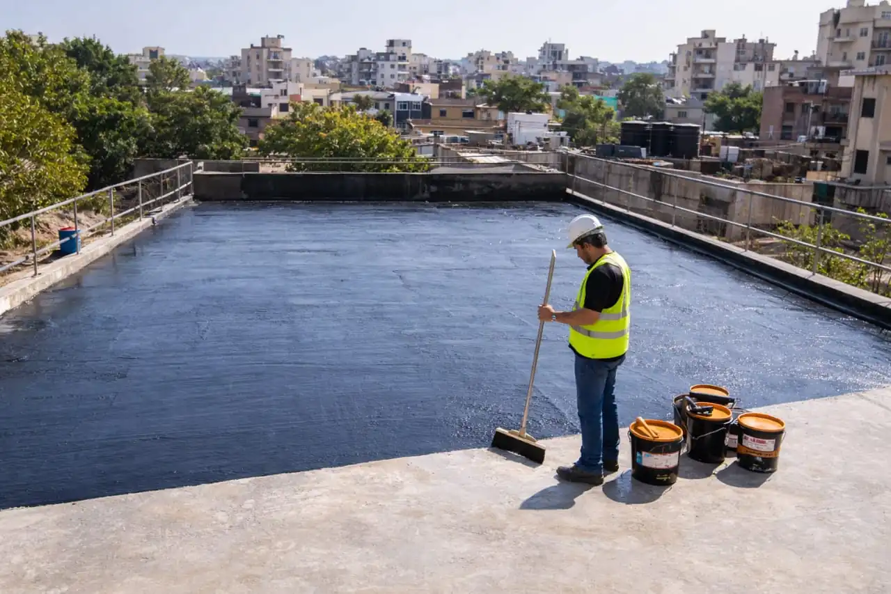 Liquid membrane roof waterproofing service in Lucknow for terrace leakage protection